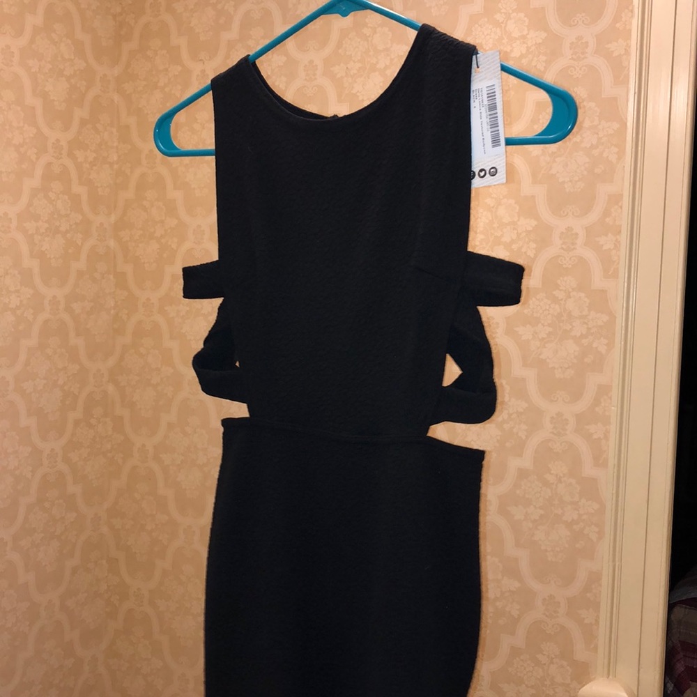 Black Boohoo Bodycon Dress